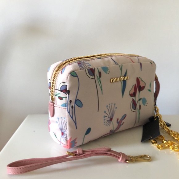 NEW Nylon Miu miu crossbody Bag wristlet - Picture 12 of 12